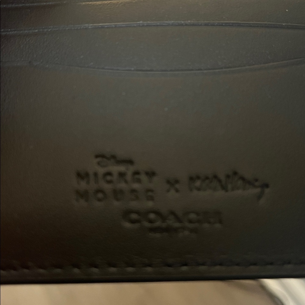 Coach Disney Black Leather passport holder! - Picture 4 of 4